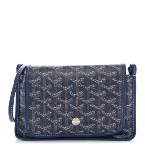 Goyard Goyardine Plumet Wallet Clutch Navy