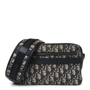 Christian Dior HOMME Oblique Safari Messenger Blue