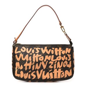 Louis Vuitton Monogram Graffiti Pochette Accessories Peach