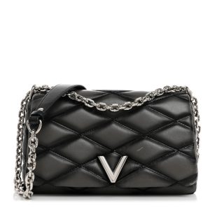 Louis Vuitton Lambskin Malletage GO-14 PM Charcoal