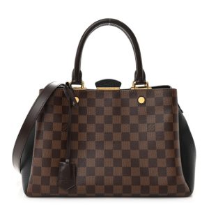 Louis Vuitton Damier Ebene Cuir Taurillon Brittany Black