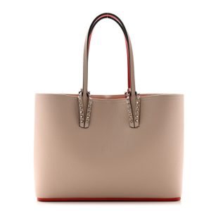 Christian Louboutin Calfskin Spikes Small East West Cabata Tote Ballerina Ballerina