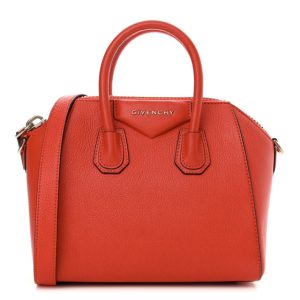 Givenchy Sugar Goatskin Mini Antigona Pop Red