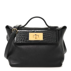 Hermes Evercolor Matte Alligator Swift Touch 24/24 21 Black