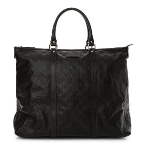 Gucci Guccissima Medium Joy Tote Bag Dark Brown