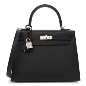 Hermes Epsom Kelly Sellier 25 Black