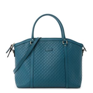 Gucci Soft Microguccissima Dome Satchel Deep Cobalt