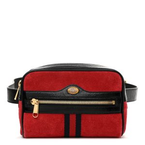 Gucci Suede Patent Web Mini Ophidia Shoulder Bag 95 38 Red