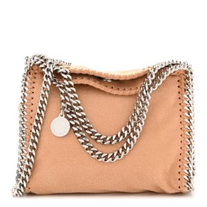 Stella McCartney Shaggy Deer Tiny Falabella Tote Fawn
