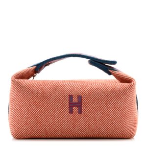 Hermes Wool Small Bride-A-Brac H Natte Pouch Tomette