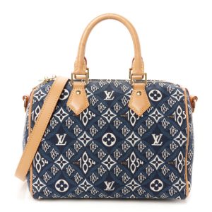 Louis Vuitton Jacquard Since 1854 Speedy Bandouliere 25 Blue