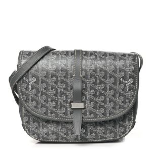 Goyard Goyardine Belvedere II PM Messenger Bag Gray