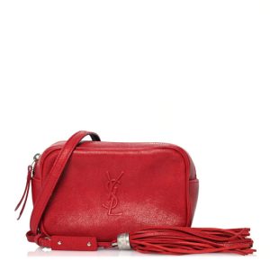 Saint Laurent Lambskin Monogram Lou Belt Bag Red