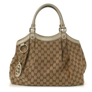 Gucci Monogram Medium Sukey Tote Off White