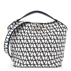 Valentino Garavani Toile Iconographe Vlogo All In Shopping Bag White Worker