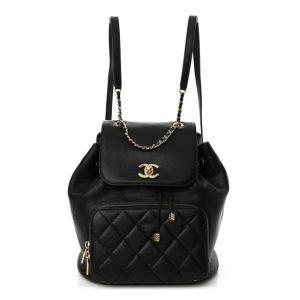 Chanel Caviar Quilted Business Affinity Backpack Black