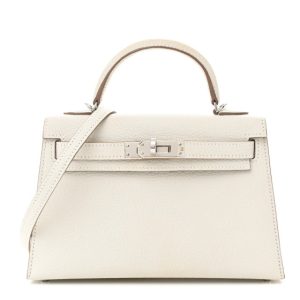 Hermes Chevre Mysore Mini Kelly Sellier 20 Mushroom