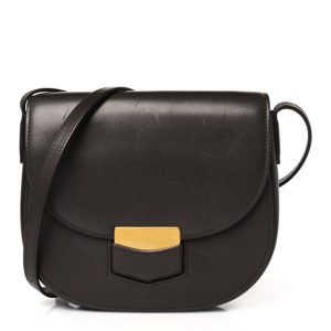 Celine Smooth Calfskin Small Trotteur Dark Brown