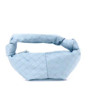 Bottega Veneta Jacquard Mini Double Knot Bag Bubble Silver