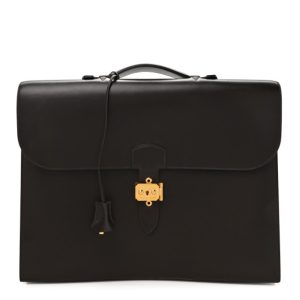 Hermes Box Sac a Depeche 38 Briefcase Ebene