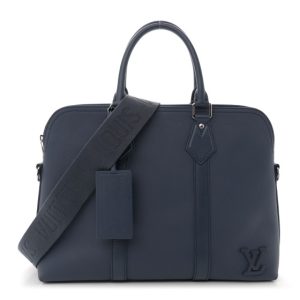 Louis Vuitton Calfskin Aerogram Takeoff Briefcase Marine