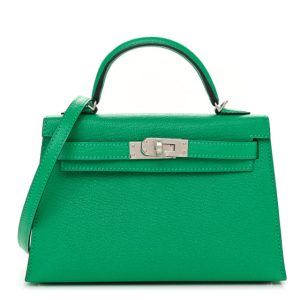 Hermes Chevre Mysore Mini Kelly Sellier 20 Menthe