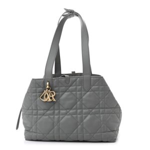 Christian Dior Calfskin Macrocannage Medium Toujours Grey