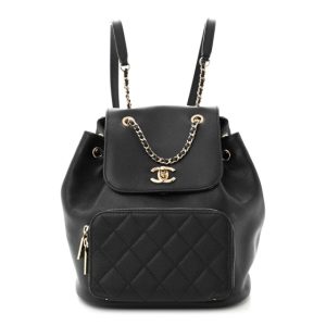 Chanel Caviar Quilted Business Affinity Backpack Black