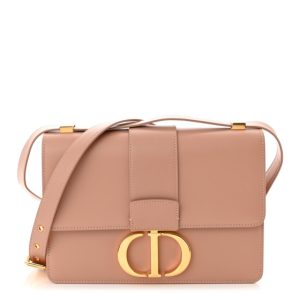 Christian Dior Box Calfskin 30 Montaigne Flap Bag Rose Des Vents
