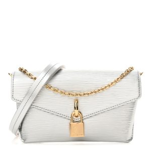 Louis Vuitton Epi Padlock On Strap Silver
