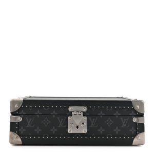 Louis Vuitton Monogram Eclipse Coffret 8 Watch Case Black