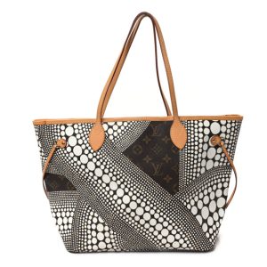 Louis Vuitton Monogram Kusama Waves Neverfull MM White