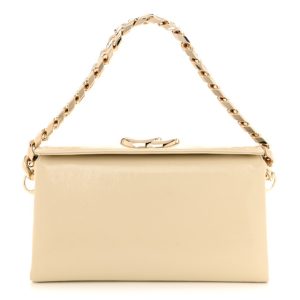 Gucci Skipper Calf Ultralight GG Soft Small Chain Bag Ivory