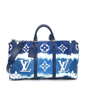 Louis Vuitton Monogram Escale Keepall Bandouliere 50 Blue