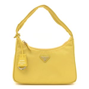 Prada Tessuto Nylon Saffiano Mini Re-Edition 2000 Bag Ananas