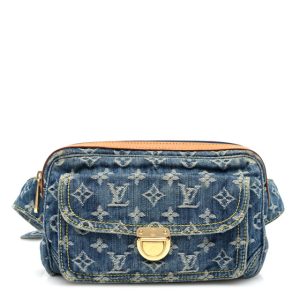 Louis Vuitton Monogram Denim Bum Bag Blue