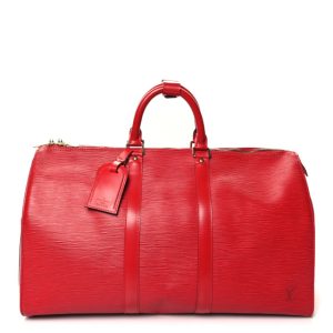 Louis Vuitton Epi Keepall 45 Castillan Red