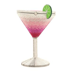 Judith Leiber Crystal Cosmopolitan Minaudiere Clutch Multicolor