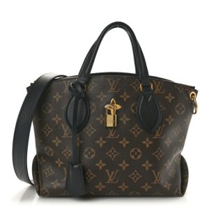 Louis Vuitton Monogram Flower Zipped Tote PM Black