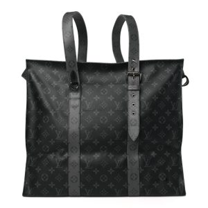 Louis Vuitton Monogram Eclipse Cabas Zippe GM Black