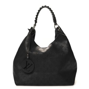 Louis Vuitton Mahina Carmel Hobo Black