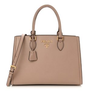 Prada Saffiano Soft Calfskin Tote Cipria