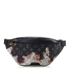 Louis Vuitton Monogram Eclipse Discovery Bleached Bumbag PM Ink Blue