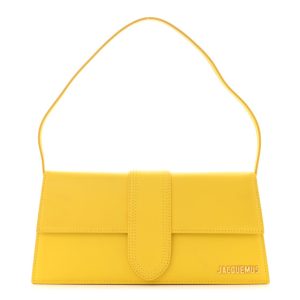 Jacquemus Smooth Calfskin Le Bambino Long Flap Yellow
