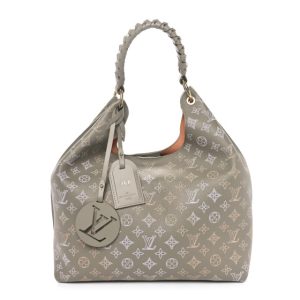 Louis Vuitton Reverse Mahina Carmel Hobo Gray