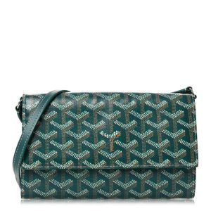 Goyard Goyardine Varenne Continental Wallet Green