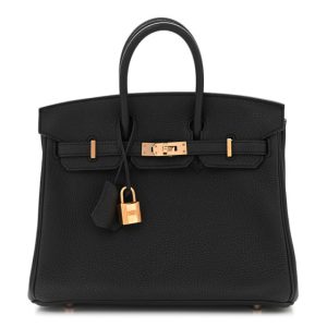 Hermes Togo Birkin 25 Black