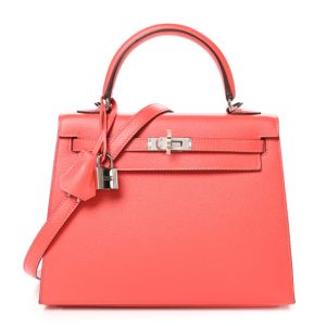Hermes Epsom Kelly Sellier 25 Rose Jaipur
