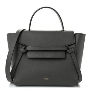 Celine Grained Calfskin Micro Belt Bag Grey