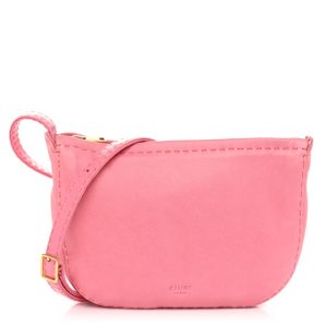 Celine Soft Lambskin Mini Croissant Pouch Crossbody Bag Bubble